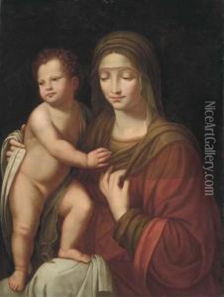 The Madonna And Child Oil Painting - Bernardino Luini