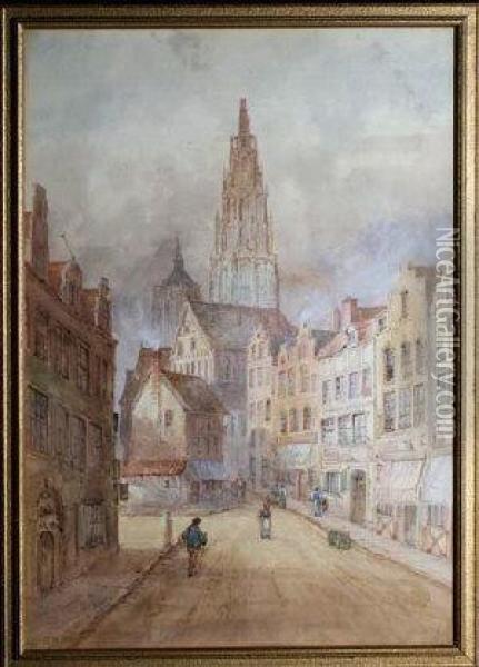 Antwerp Oil Painting - Edith Nevil