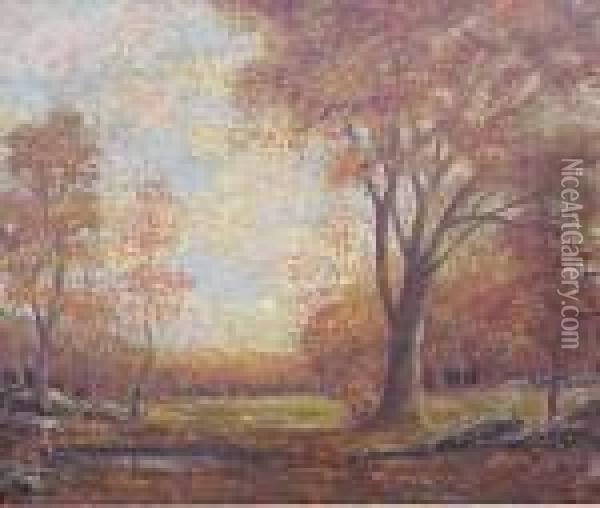 Autumn Landscape Oil Painting - Henry Ward Ranger