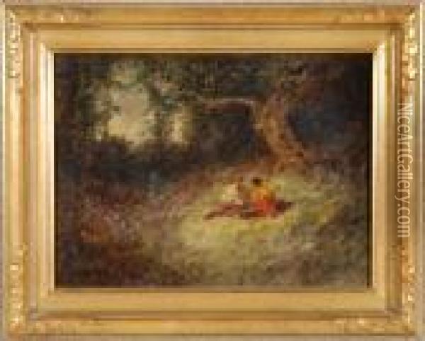 Picnic In The Woods Oil Painting - Rosa Bonheur