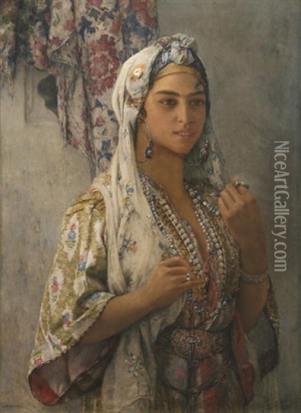 Marocaine De Tetouan Oil Painting - Louis Auguste Girardot
