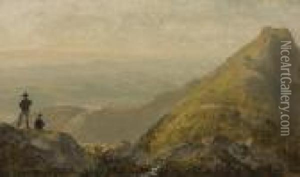 A Sketch Of Mansfield Mountain Oil Painting - Sanford Robinson Gifford