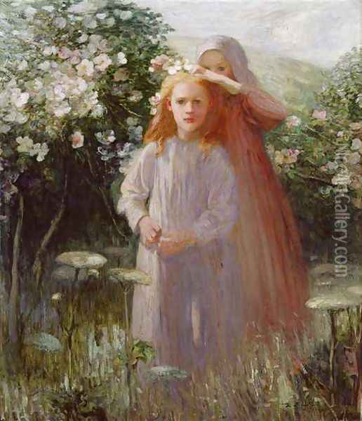 Wild Roses, 1906 Oil Painting - Mark Senior