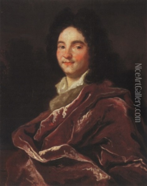 Portrait De Pierre Grassin Oil Painting - Nicolas de Largilliere