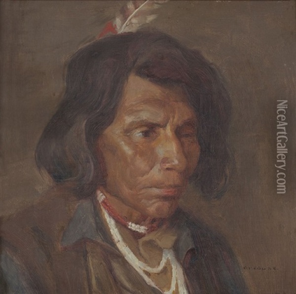 Klikitat Chief Oil Painting - Eanger Irving Couse