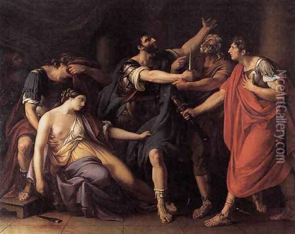 The Oath of Brutus 1763-64 Oil Painting - Gavin Hamilton