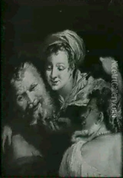 Lot And His Daughters Oil Painting - Giacomo Francesco Cipper