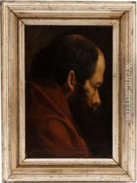 Retrato De Caballero Oil Painting - Santiago Rebull Gordillo