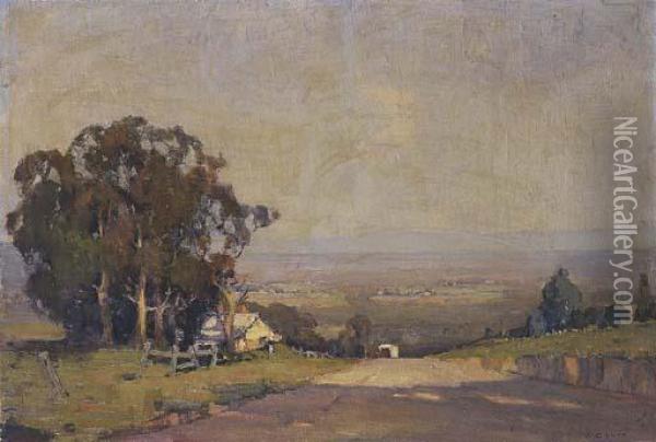 Towards The Dandenongs Oil Painting - William Dunn Knox