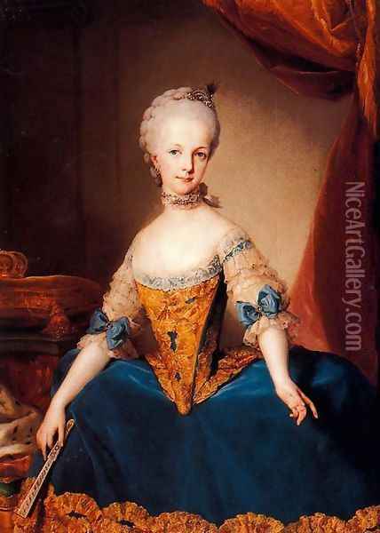 Maria Josefa de Lorena, Archduchess of Austria Oil Painting - Anton Raphael Mengs
