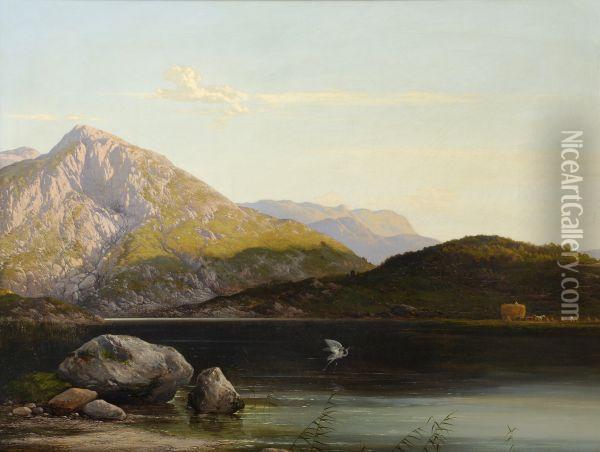 A Highland Harvest Oil Painting - Arthur Gilbert