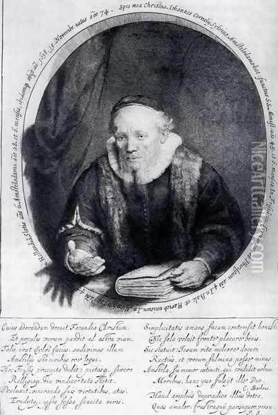 Portrait Of Johannes Cornelisz Oil Painting - Rembrandt Van Rijn