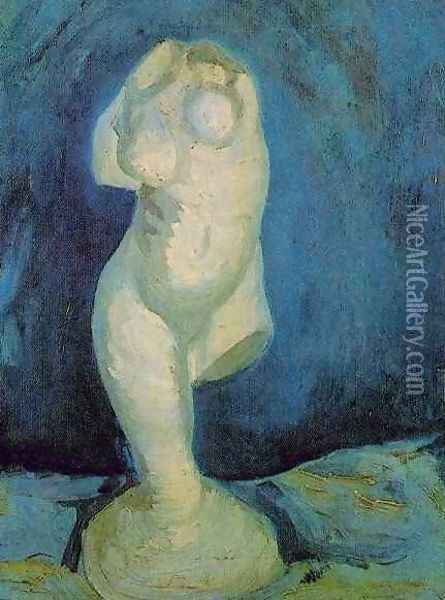 Plaster Statuette Of A Female Torso II Oil Painting - Vincent Van Gogh