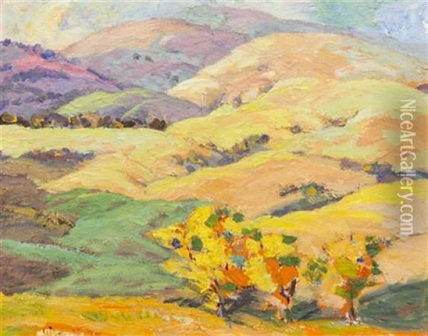 October Hills Oil Painting - Selden Connor Gile
