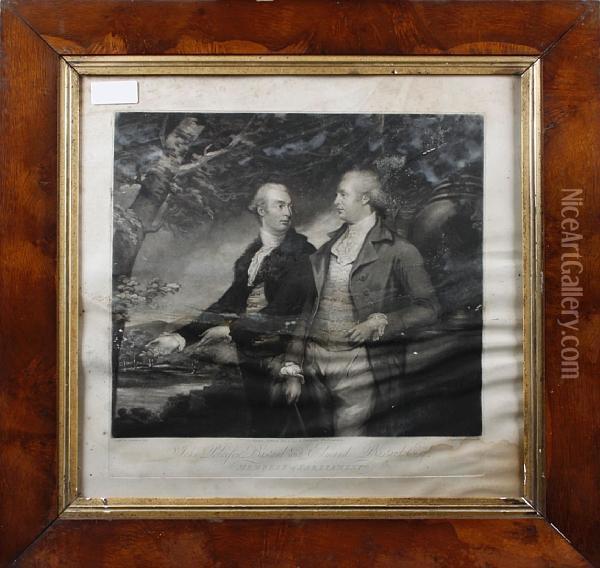 John And Edmund Bastard, Members Ofparliament Oil Painting - Samuel Northcote
