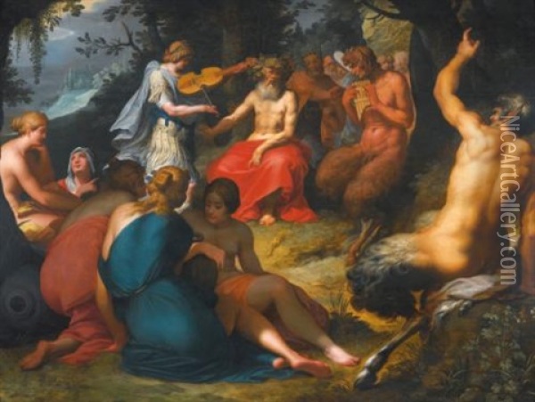 The Judgement Of Midas Oil Painting - Abraham Janssens