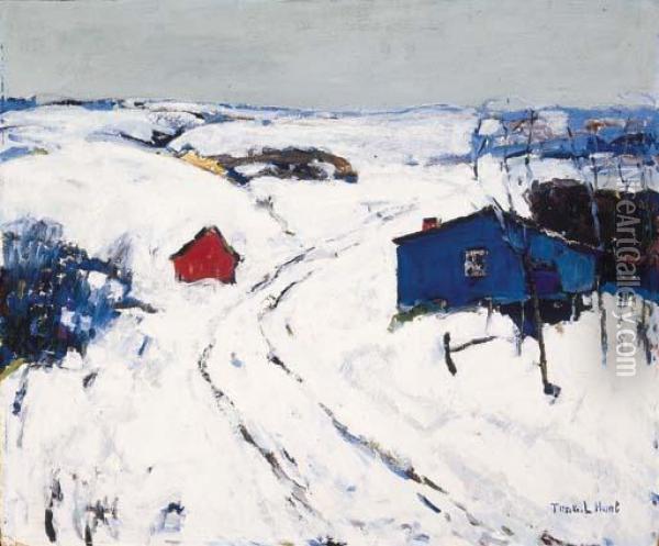 Winter Hush Oil Painting - Thomas Lorraine Hunt