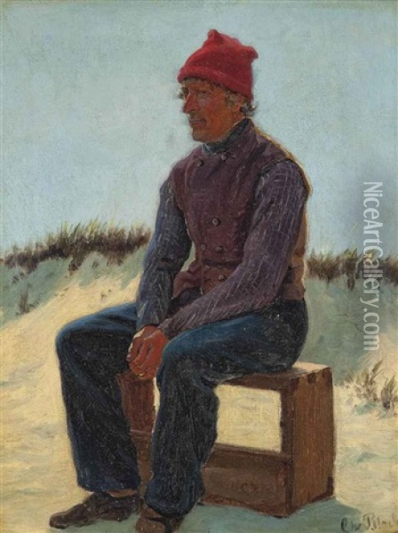 An Old Sailor On The Shore Oil Painting - Christian Blache