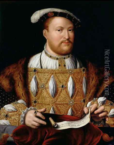 Henry VIII (1491-1547) Oil Painting - Joos Van Cleve