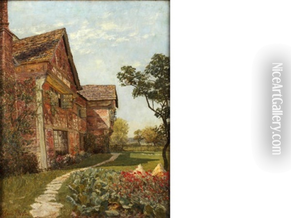 Osbrook's Farm, Capel, Surrey (+ 2 Others; 3 Works) Oil Painting - Herbert Cecil Drane