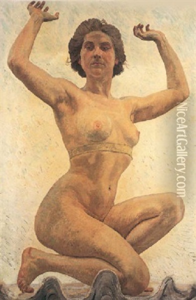 Triumph Der Venus Oil Painting - Otto Greiner