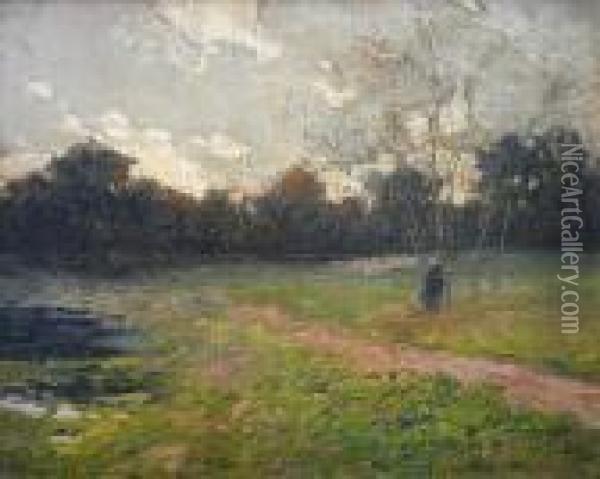 Bergere Et Son Troupeau Oil Painting - Paul Madeline