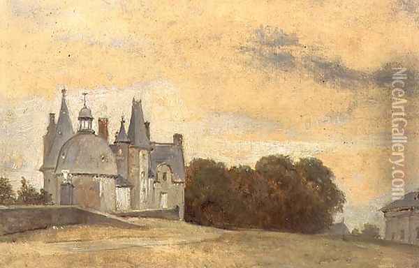 The Chateau des Rochers near Vitre, 1831-1832 Oil Painting - Theodore Rousseau