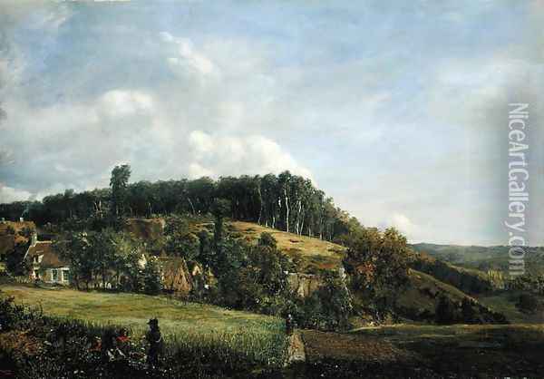 Landscape in Northern Germany Oil Painting - Adolf Vollmer