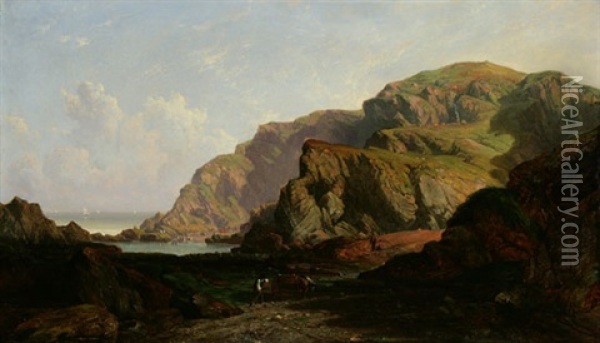 Glenabby, North Wales Oil Painting - John Frederick Tennant
