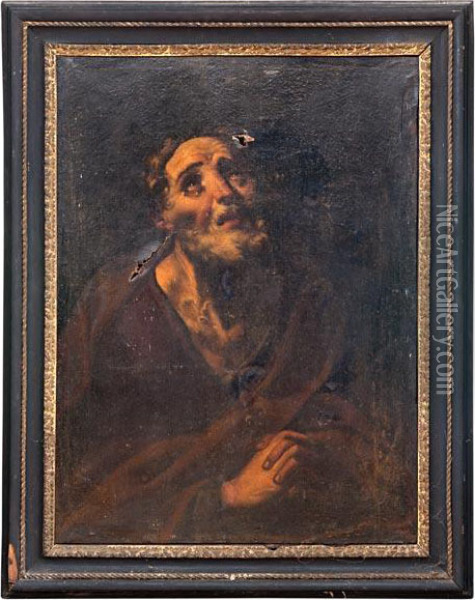 Il Pentimento Di San Pietro Oil Painting - Girolamo Troppa