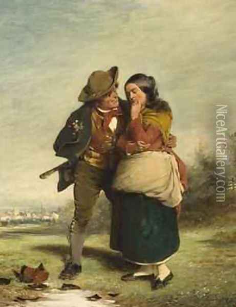 The Tale of an Irish Song 1857 Oil Painting - Erskine Nicol