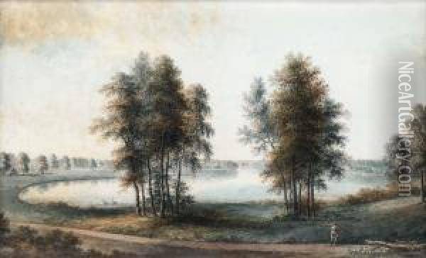 Beatebergs Park Oil Painting - Carl Johan Fahlcrantz