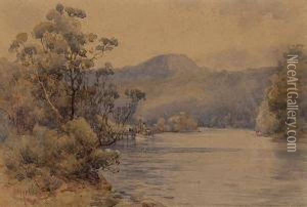 Riverboat Oil Painting - Arthur Merric Boyd