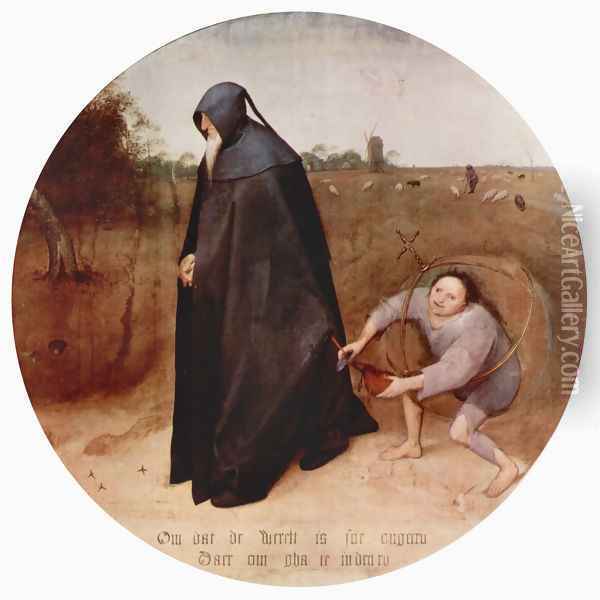 Misanthrope Oil Painting - Pieter the Elder Bruegel
