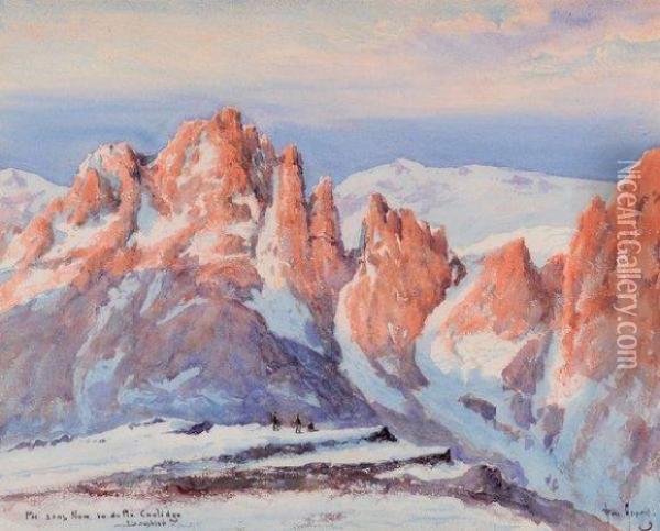Pic Sans Nom, Vu Du Pic Coolidge Oil Painting - Emile Appay