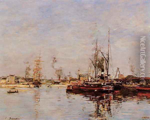 Entrance to the Port of Le Havre Oil Painting - Eugene Boudin