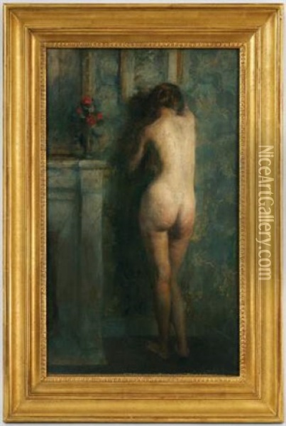 La Boudeuse Oil Painting - Adolphe Dechenaud