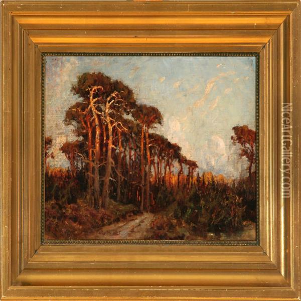 Trees Bytisvilde Oil Painting - Ludvig Mogelgaard