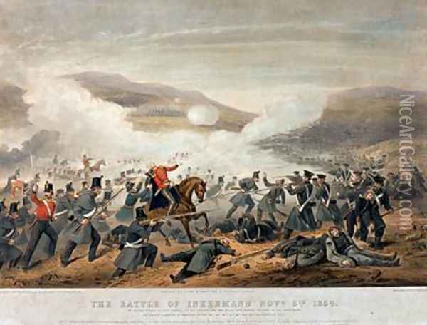 The Battle of Inkermann on 5th November Oil Painting - Henry Martens