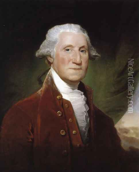 George Washington II Oil Painting - Gilbert Stuart