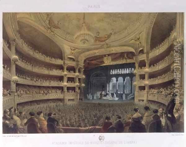 Academie Imperiale de Musique, Paris Oil Painting - Louis Jules Arnout
