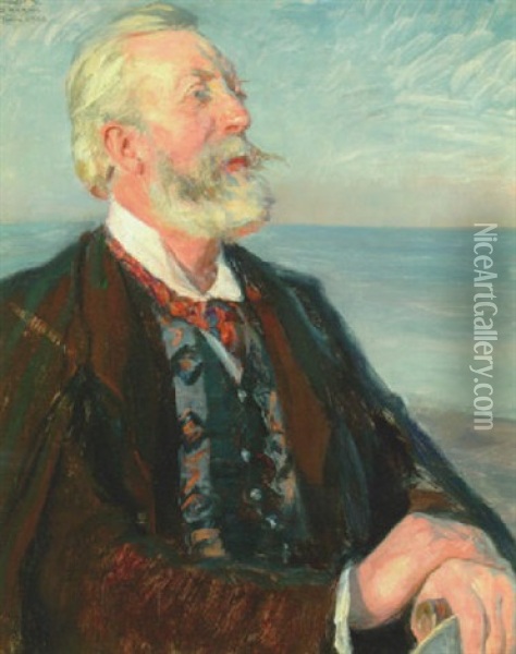 Portraet Af Klitfoged Ole Kristoffersen Oil Painting - Peder Severin Kroyer