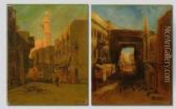 Kairo Oil Painting - Eduard Hildebrandt