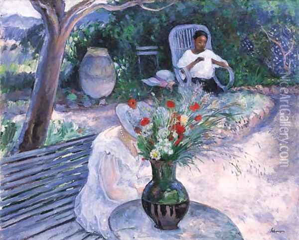 Le jardin au Pradet Oil Painting - Henri Lebasque