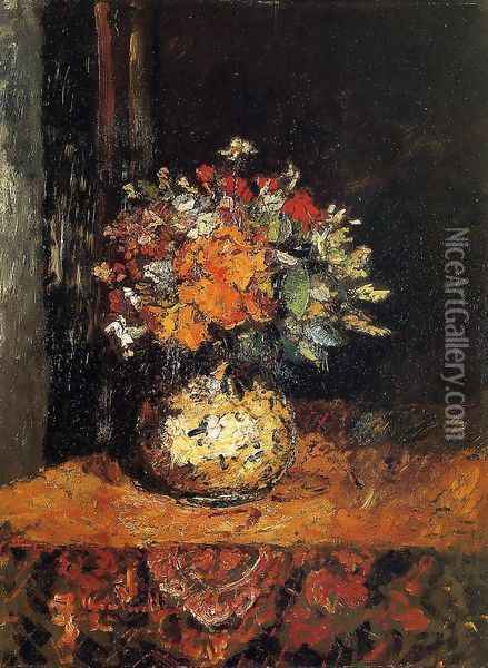 Bouquet of Flowers I Oil Painting - Adolphe Joseph Thomas Monticelli