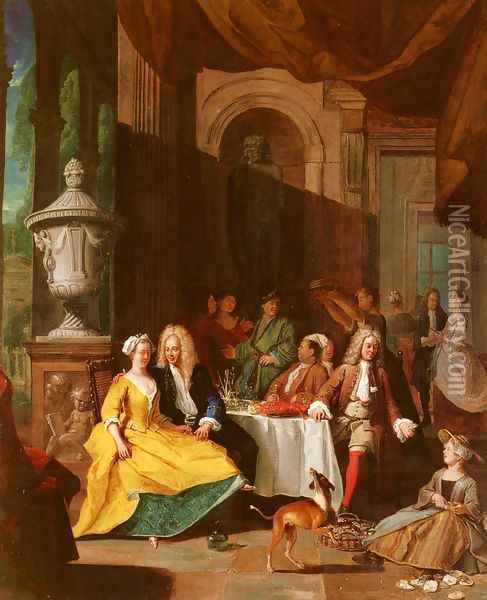 Gentleman At Table Oil Painting - Pieter Angellis