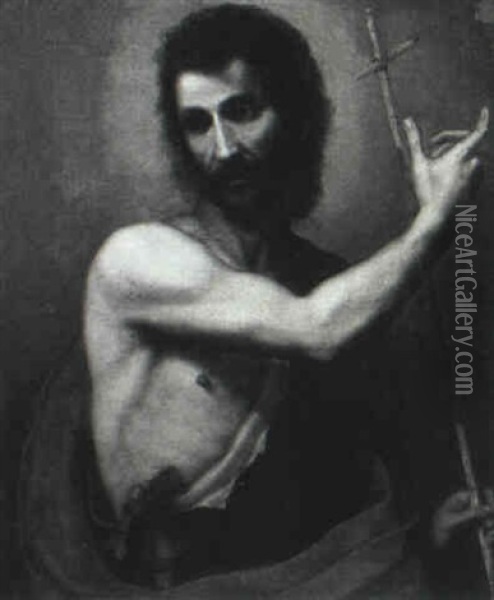 Saint John The Baptist Oil Painting - Carlo Dolci