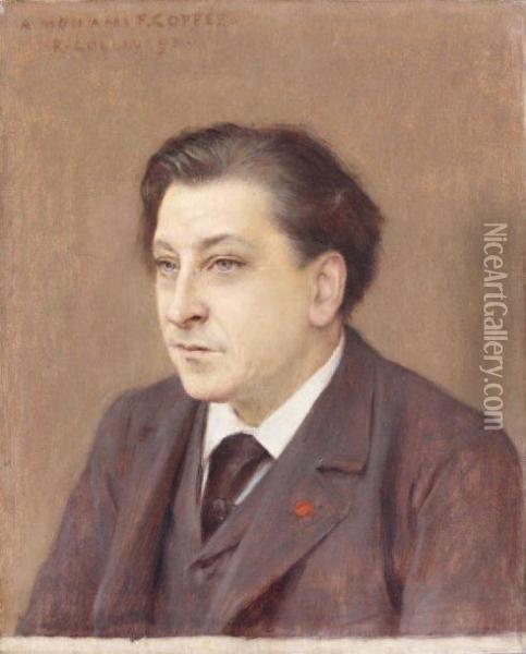 Portrait De Francois Coppee Oil Painting - Louis-Joseph-Raphael Collin
