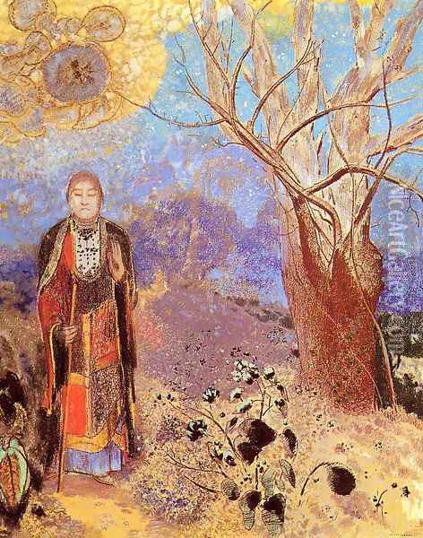 Buddah Oil Painting - Odilon Redon