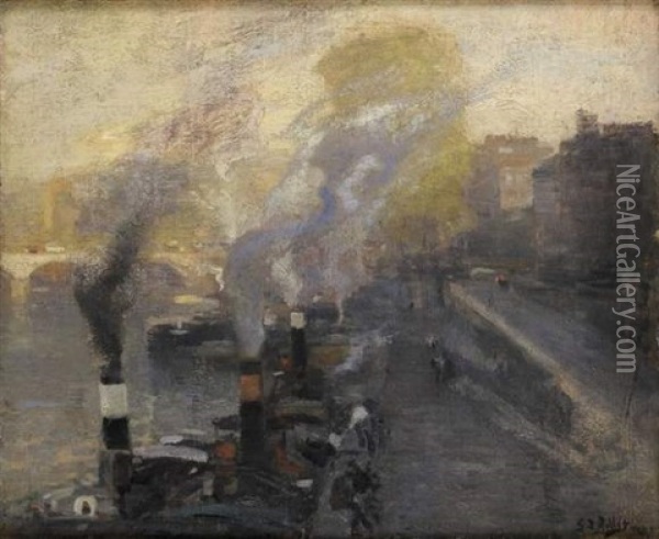 Paris Oil Painting - Eugene Louis Gillot